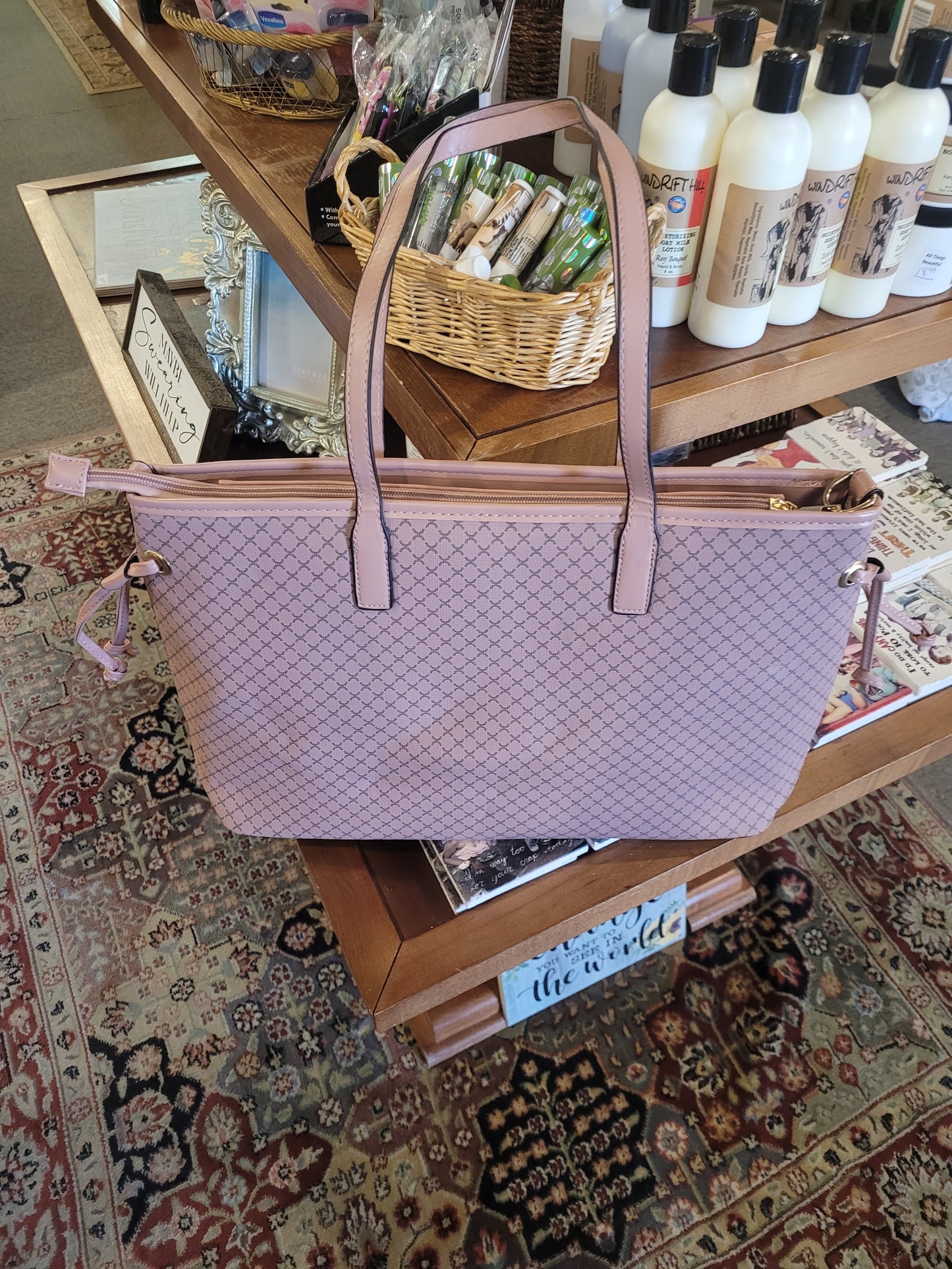 Pink 2 in 1 Handbag Tote