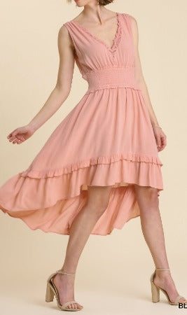 Dusty Pink Mid Length Dress