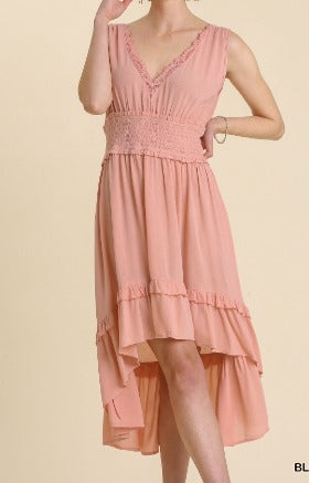 Dusty Pink Mid Length Dress