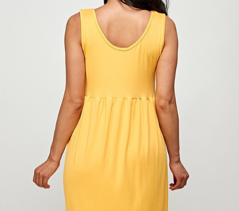 Golden Yellow Knit Dress