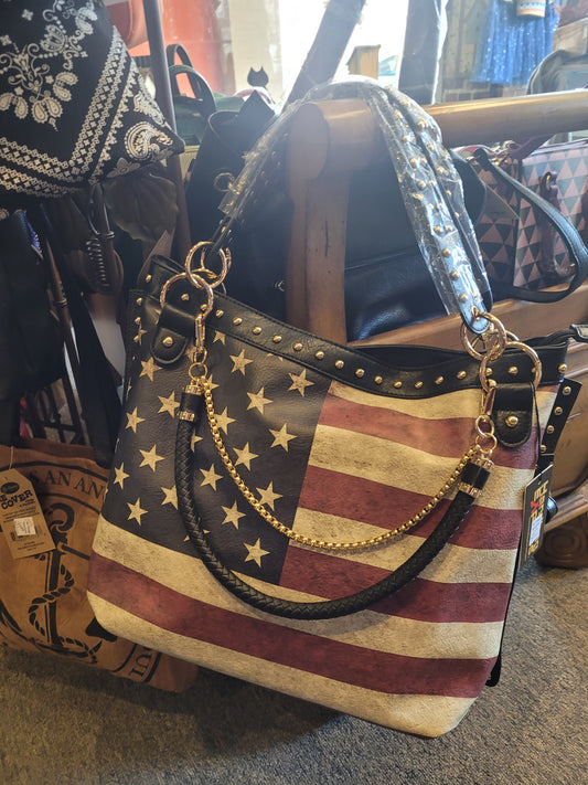 Large Patriotic Handbag Tote