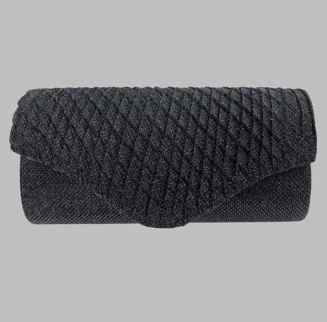 Black Dressy Evening Bag-Clutch