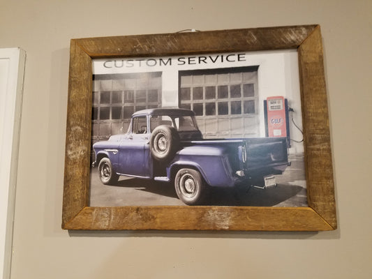 Old Blue Truck picture, sign