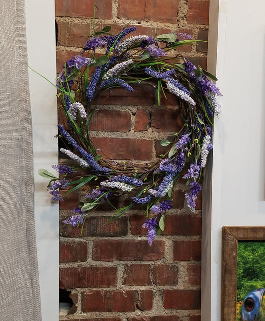 Lavender Flower Wreath
