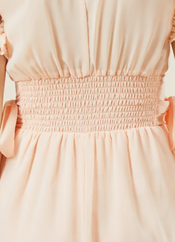 Peach Colored Short Dress